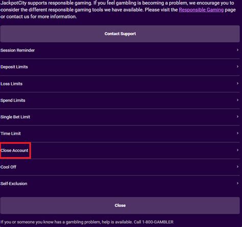 delete jackpot city account|Close My Account (PA) – JPC USA.